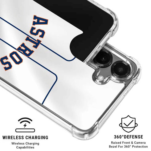 MLB Houston Astros Jersey Galaxy S26 Plus Clear Case
