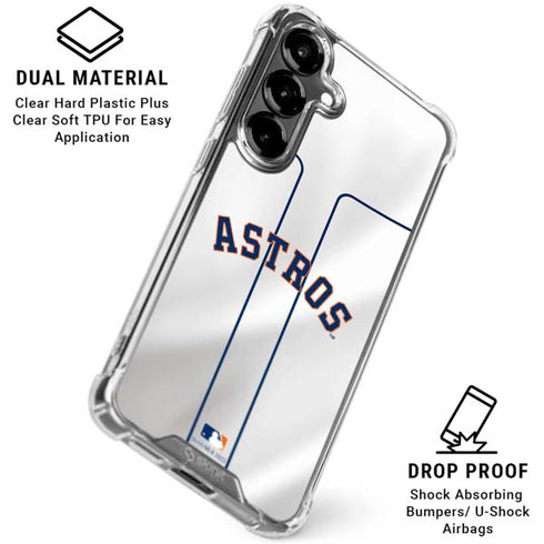 MLB Houston Astros Jersey Galaxy S26 Plus Clear Case