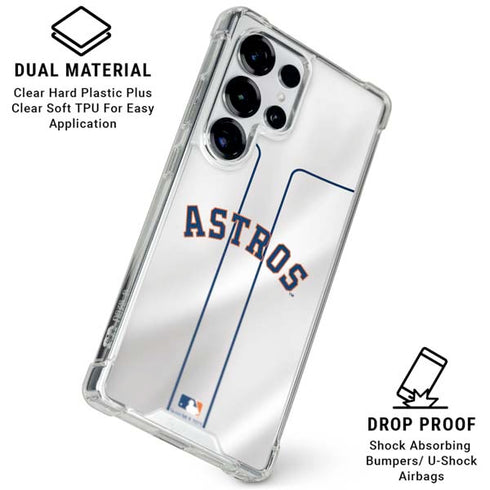 MLB Houston Astros Jersey Galaxy S26 Ultra Clear Case