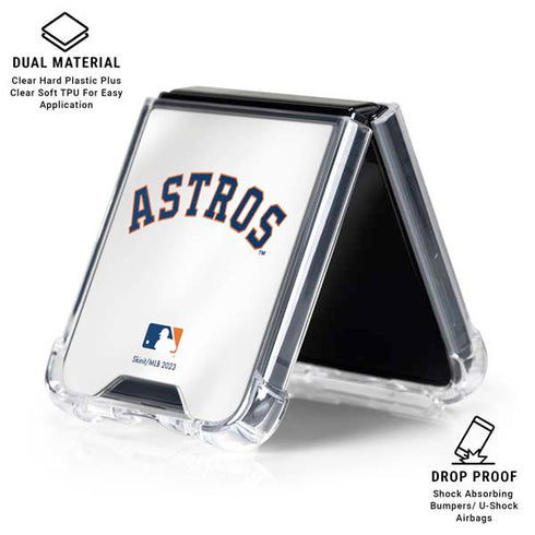 MLB Houston Astros Jersey Galaxy Z Flip6 Clear Case