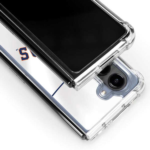 MLB Houston Astros Jersey Galaxy Z Fold5 5G Clear Case