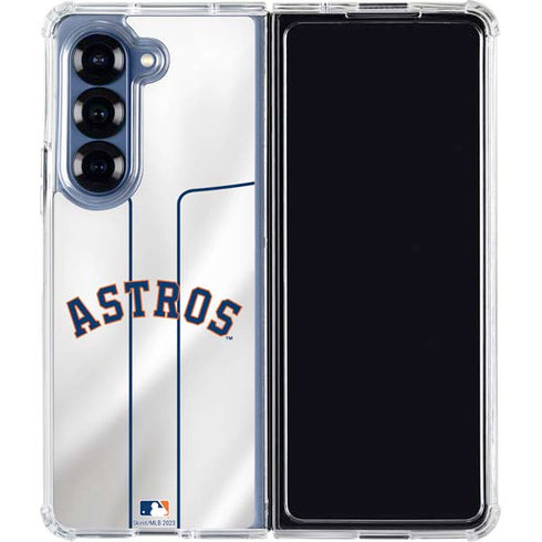 MLB Houston Astros Jersey Galaxy Z Fold6 Clear Case