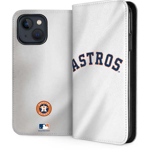 MLB Houston Astros Jersey iPhone 15 Plus Folio Case