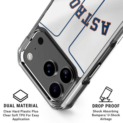 MLB Houston Astros Jersey iPhone 18 Pro Clear Case