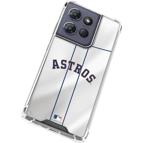 MLB Houston Astros Jersey Moto G 5G (2025) Clear Case