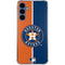 MLB Houston Astros Split Galaxy A55 5G Clear Case