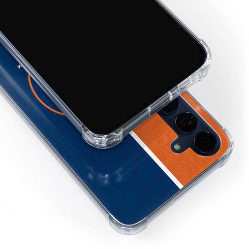 MLB Houston Astros Split Galaxy A55 5G Clear Case