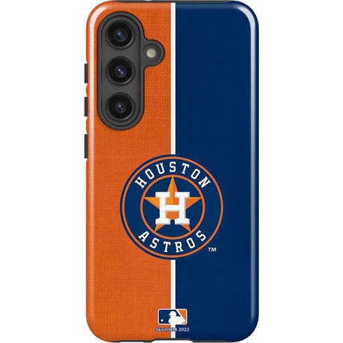 MLB Houston Astros Split Galaxy S25 Impact Case