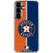 MLB Houston Astros Split Galaxy S26 Clear Case