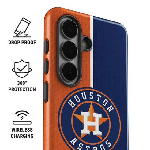 MLB Houston Astros Split Galaxy S26 Impact Case