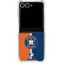 MLB Houston Astros Split Galaxy Z Flip7 Clear Case