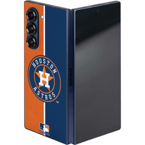 MLB Houston Astros Split Galaxy Z Fold6 Skin