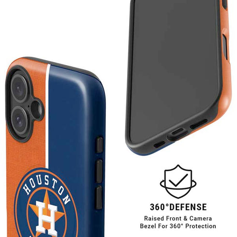 MLB Houston Astros Split iPhone 16 Magsafe Impact Case