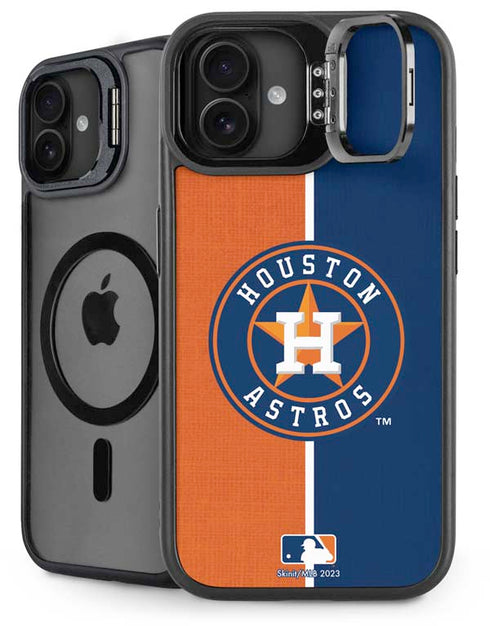 MLB Houston Astros Split iPhone 16 Plus Kickstand Case