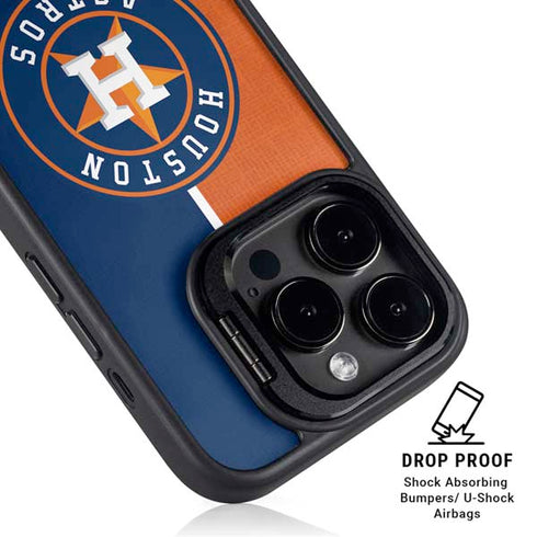 MLB Houston Astros Split iPhone 16 Pro Kickstand Case