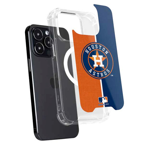 MLB Houston Astros Split iPhone 16 Pro Max MagSafe Case