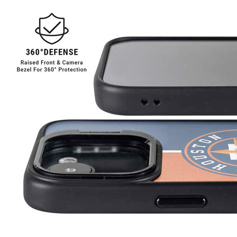 MLB Houston Astros Split iPhone 16e Kickstand Case