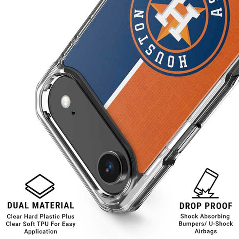 MLB Houston Astros Split iPhone 17 Air Clear Case