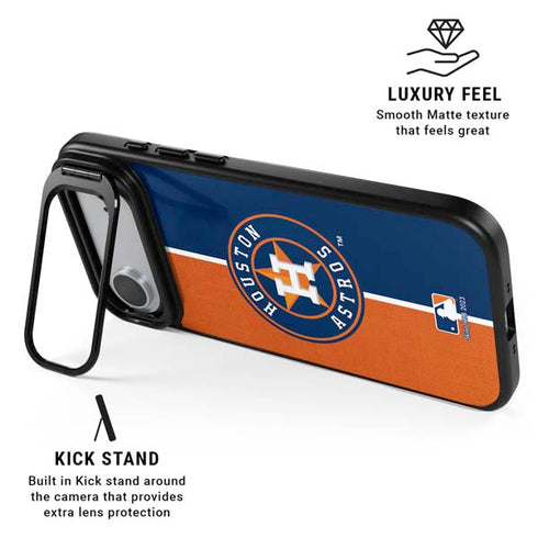MLB Houston Astros Split iPhone 17 Air Kickstand Case