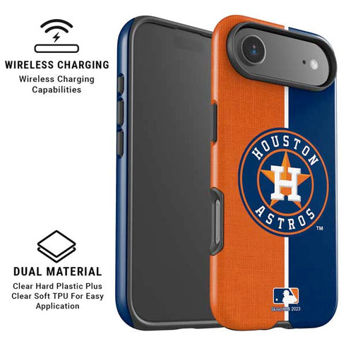 MLB Houston Astros Split iPhone 17 Air Magsafe Impact Case