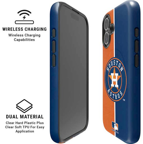 MLB Houston Astros Split iPhone 17 Magsafe Impact Case