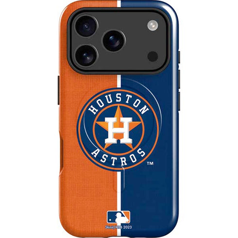 MLB Houston Astros Split iPhone 17 Pro Magsafe Impact Case