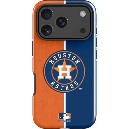 MLB Houston Astros Split iPhone 18 Pro Max Impact Case