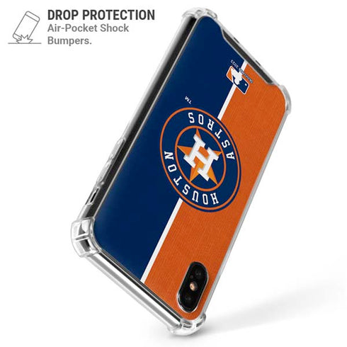 MLB Houston Astros Split iPhone X/XS Clear Case