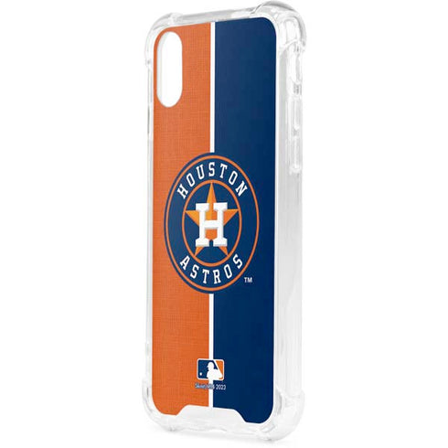 MLB Houston Astros Split iPhone XS Clear Case