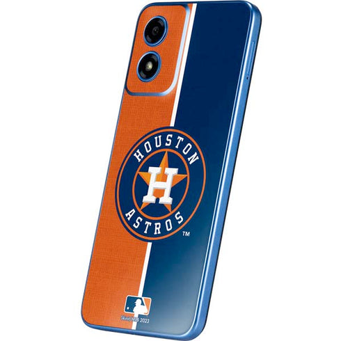 MLB Houston Astros Split Moto G Play 4G (2024) Skin