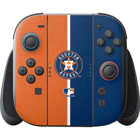 MLB Houston Astros Split Nintendo Switch 2 (2025) with Joy-Con Skin