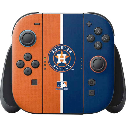 MLB Houston Astros Split Nintendo Switch 2 (2025) Joy-Con Controller Skin