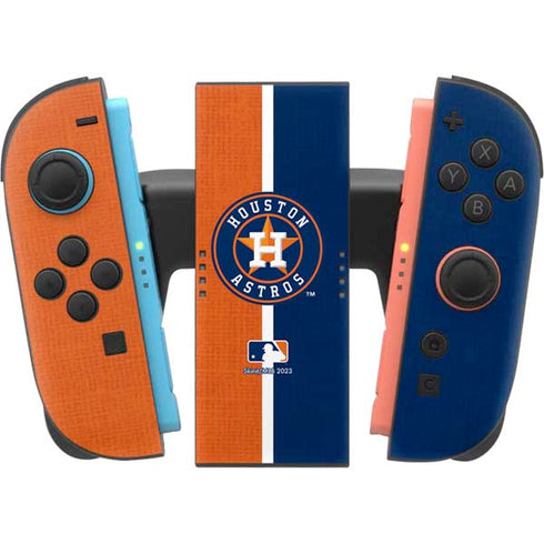 MLB Houston Astros Split Nintendo Switch 2 (2025) Joy-Con Controller Skin