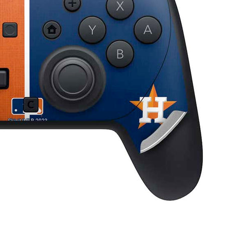 MLB Houston Astros Split Nintendo Switch 2 (2025) Pro Controller Skin