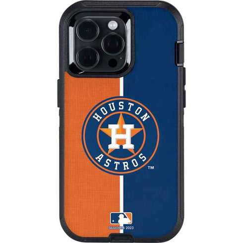 MLB Houston Astros Split Otterbox Defender iPhone Skin