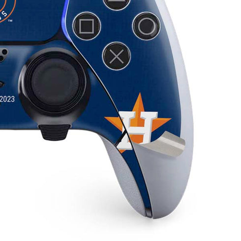MLB Houston Astros Split PS5 DualSense Edge Pro Controller Skin