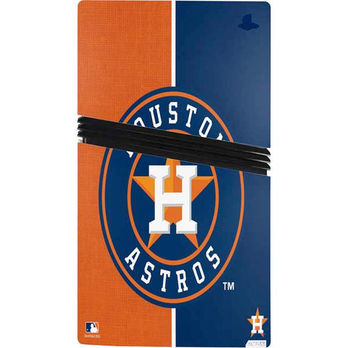 MLB Houston Astros Split PS5 Pro Console Skin