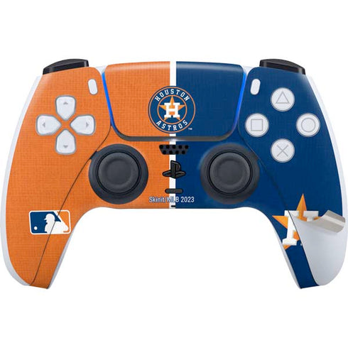 MLB Houston Astros Split PS5 Pro Disk Bundle Skin