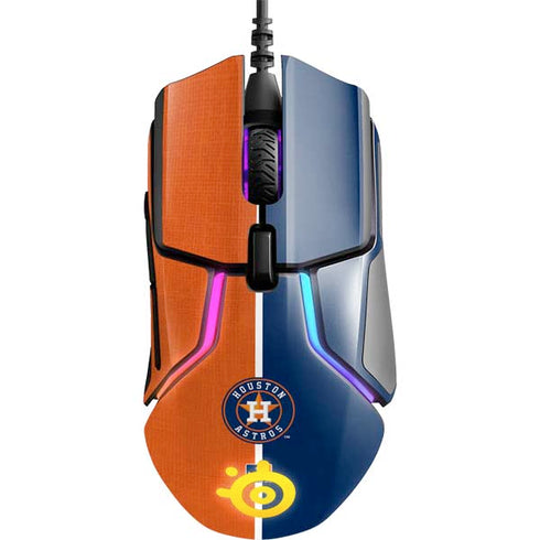 MLB Houston Astros Split SteelSeries Rival 600 Gaming Mouse Skin