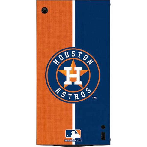 MLB Houston Astros Split XBox Series X Digital Edition Console Skin