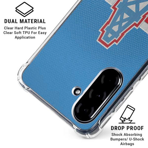 NFL Houston Oilers Vintage Galaxy A36 5G Clear Case