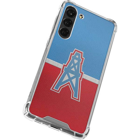 NFL Houston Oilers Vintage Galaxy S24 FE Clear Case