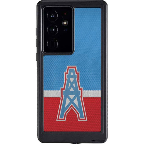 NFL Houston Oilers Vintage Galaxy S24 Ultra Waterproof Case
