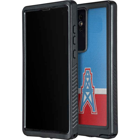 NFL Houston Oilers Vintage Galaxy S24 Ultra Waterproof Case