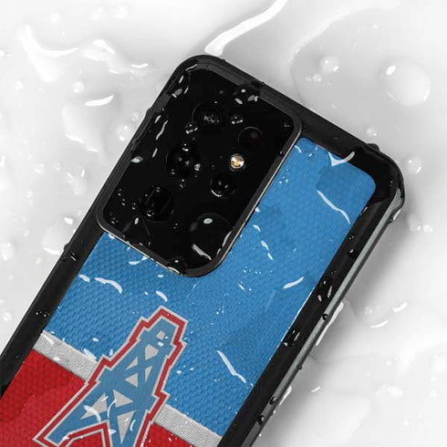 NFL Houston Oilers Vintage Galaxy S24 Ultra Waterproof Case