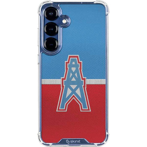 NFL Houston Oilers Vintage Galaxy S25 Plus Clear Case
