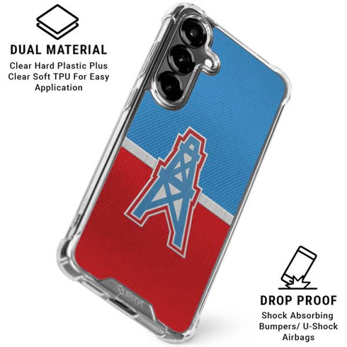 NFL Houston Oilers Vintage Galaxy S26 Clear Case