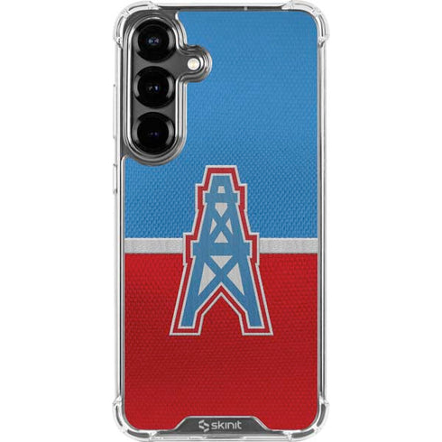 NFL Houston Oilers Vintage Galaxy S26 Plus Clear Case