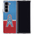 NFL Houston Oilers Vintage Galaxy Z Fold5 5G Clear Case
