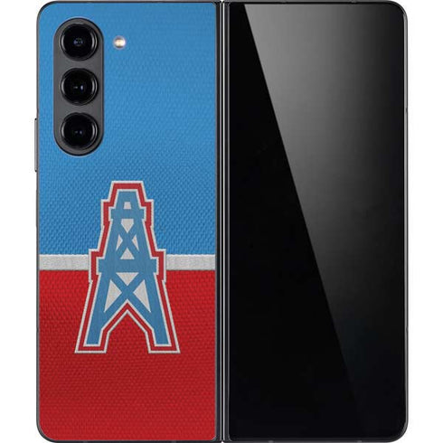 NFL Houston Oilers Vintage Galaxy Z Fold5 5G Skin